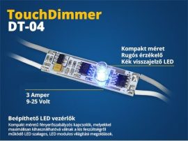 Alu profilba LED vezérlő (DT04) érintős kapcsoló, fényerőszabályzó
