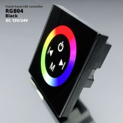 Fali RGB LED vezérlő (RGB04) - 144 Watt - fekete