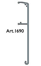 TERNO takaró profil eloxált szálcsiszolt ezüst 1690/AS
