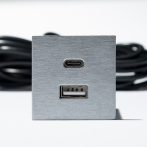 VersaPick USB A/C töltő, négyzet